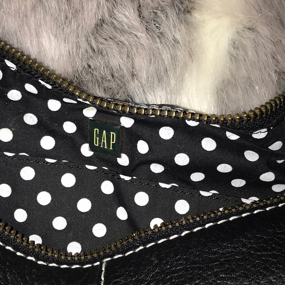 GAP WOMEN’S BLACK LEATHER BAG - Picture 3 of 3